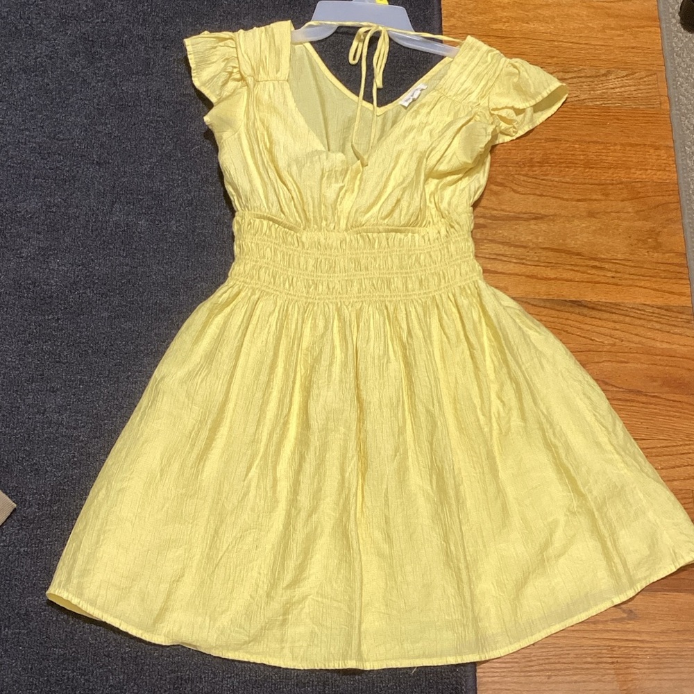 Blu Pepper Sunny Yellow Dress